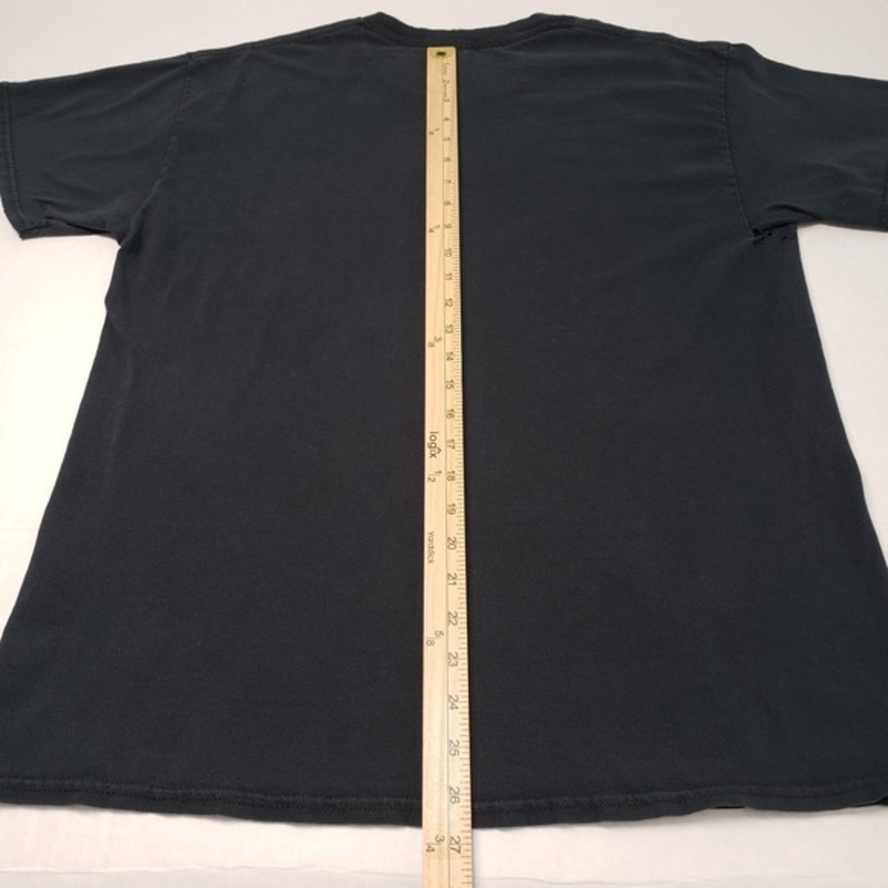 Vintage Dragon Skull T-Shirt Mens Large Black Grunge Goth Graphic Y2K Fantasy - Picture 6 of 16